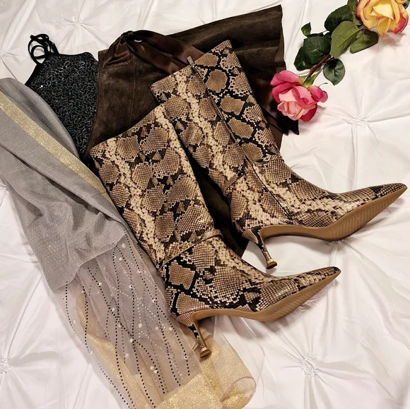 KENNETH COLE NEW YORK SNAKE BOOTS – SZ 7 – NWT - Picture 3 of 8